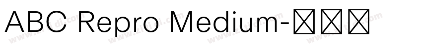 ABC Repro Medium字体转换